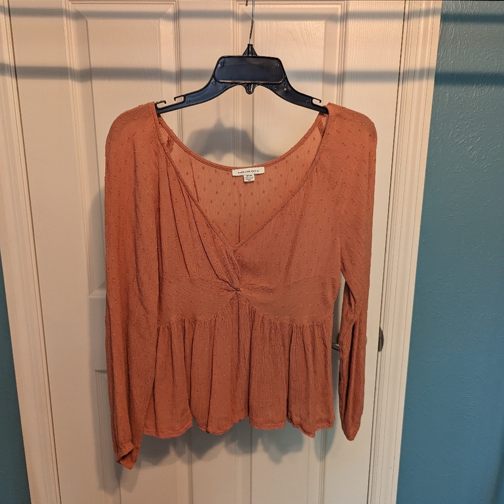 American Eagle, Medium Twist Front Top, Rust